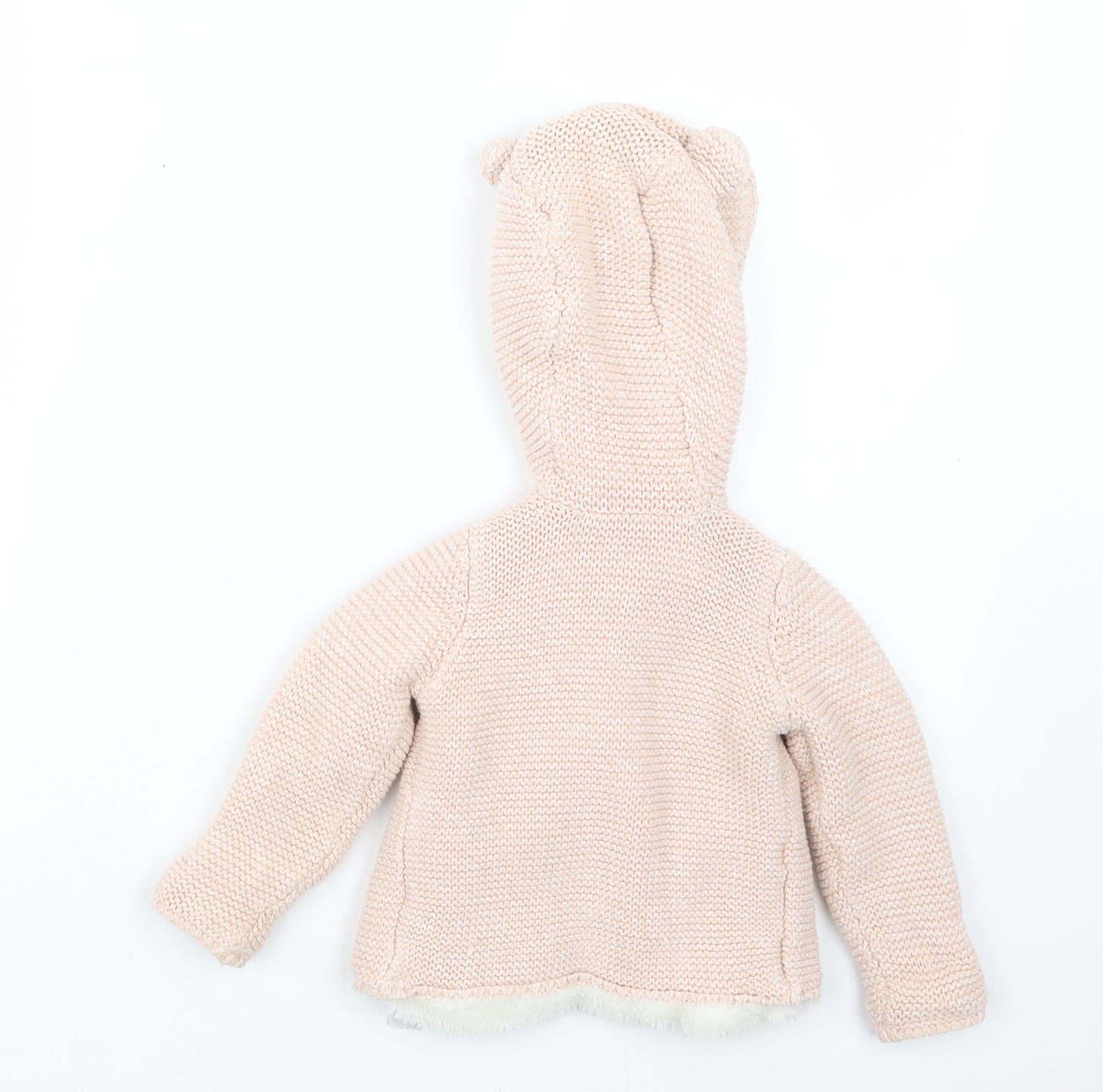 F&F Girls Pink  Knit Jacket  Size 12-18 Months