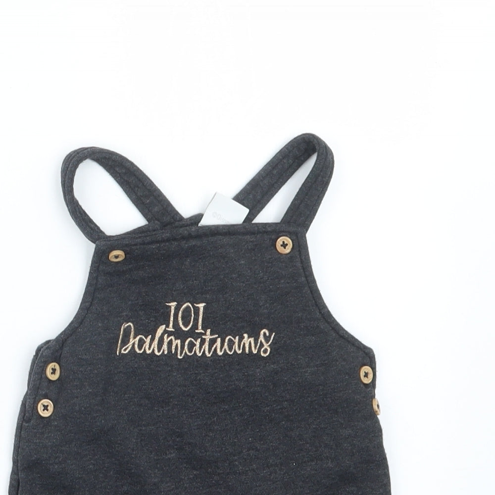 Disney Baby Girls Grey   Pinafore/Dungaree Dress  Size 12-18 Months  - 101 Dalmatians