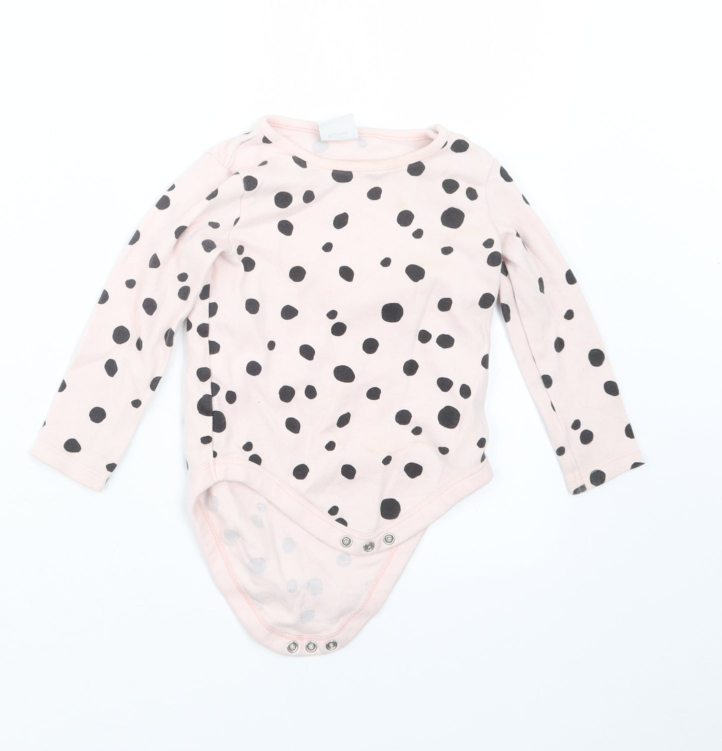 Disney Baby Girls Pink Geometric  Babygrow One-Piece Size 12-18 Months