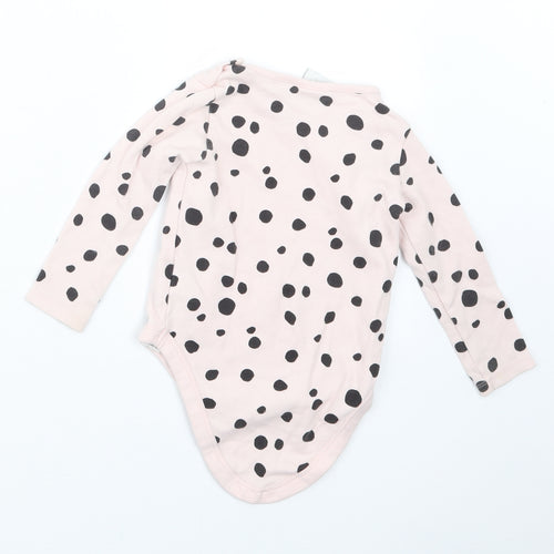 Disney Baby Girls Pink Geometric  Babygrow One-Piece Size 12-18 Months