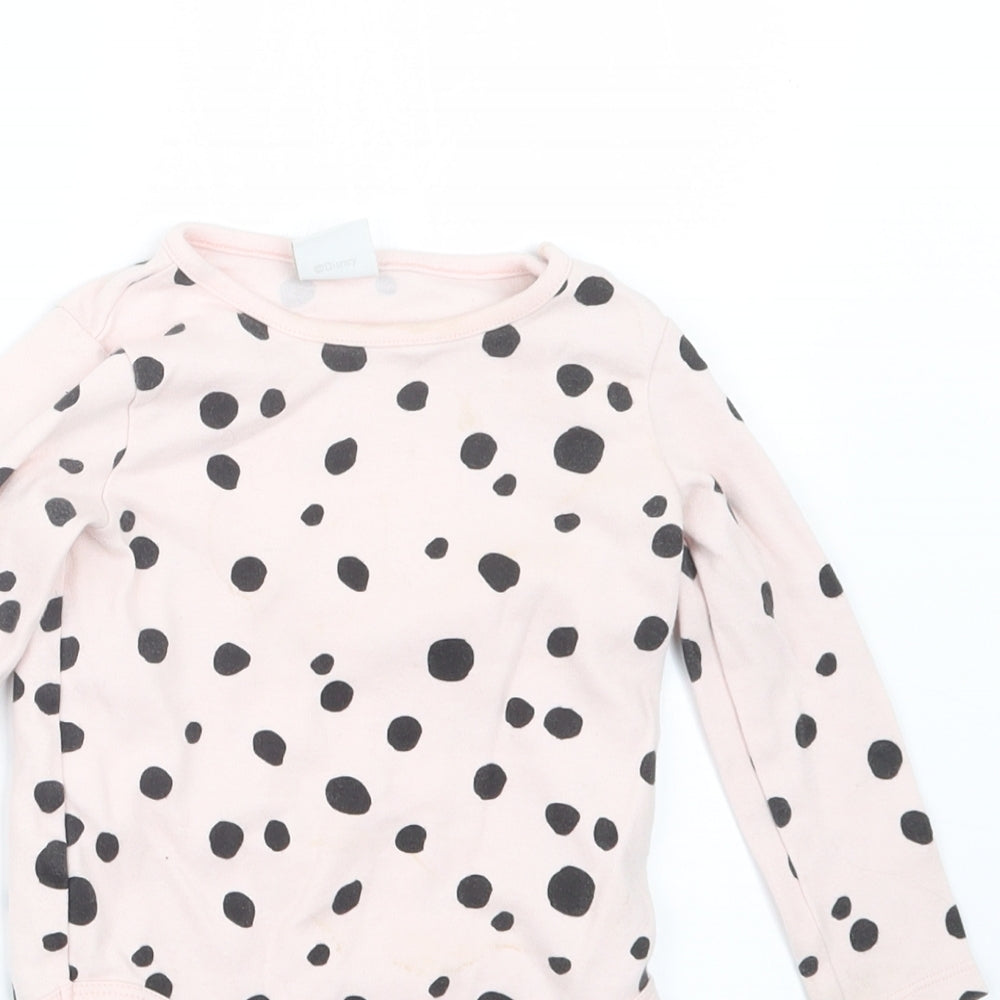 Disney Baby Girls Pink Geometric  Babygrow One-Piece Size 12-18 Months