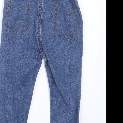 George Boys Blue  Denim Cargo Jeans Size 6-9 Months