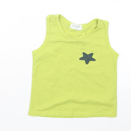 mud kingdom Girls Green   Basic Tank Size 6-7 Years