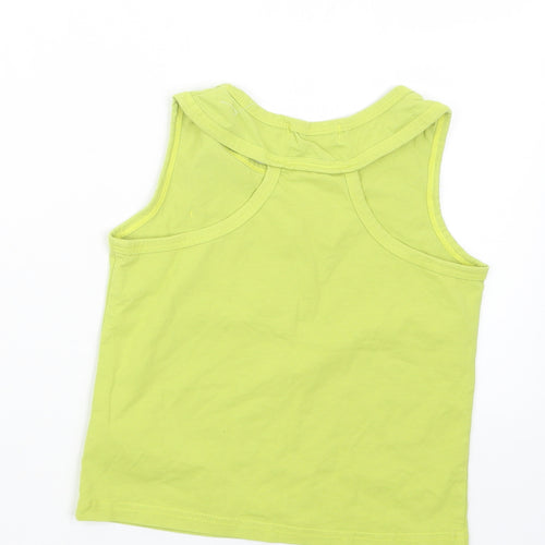 mud kingdom Girls Green   Basic Tank Size 6-7 Years