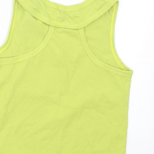 mud kingdom Girls Green   Basic Tank Size 6-7 Years