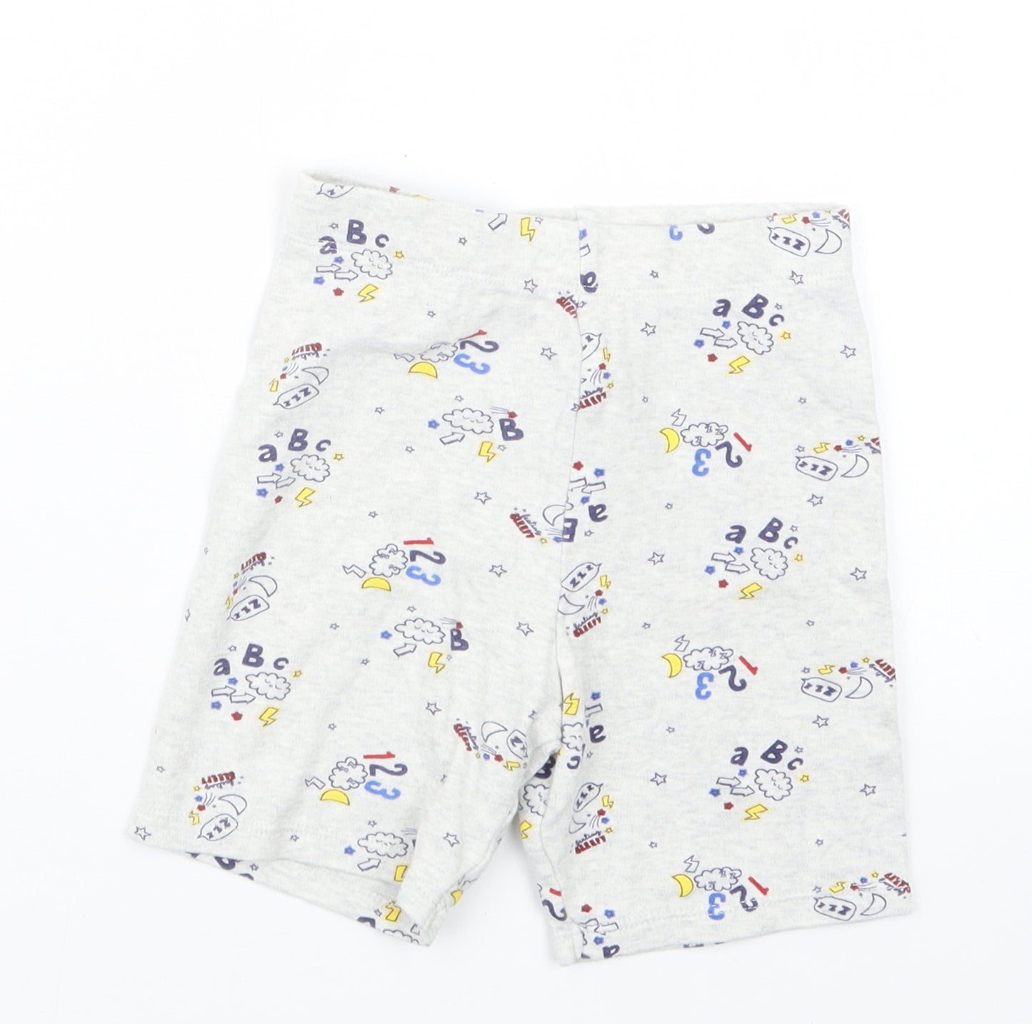 F&F Boys Grey Geometric   Pyjama Pants Size 2-3 Years