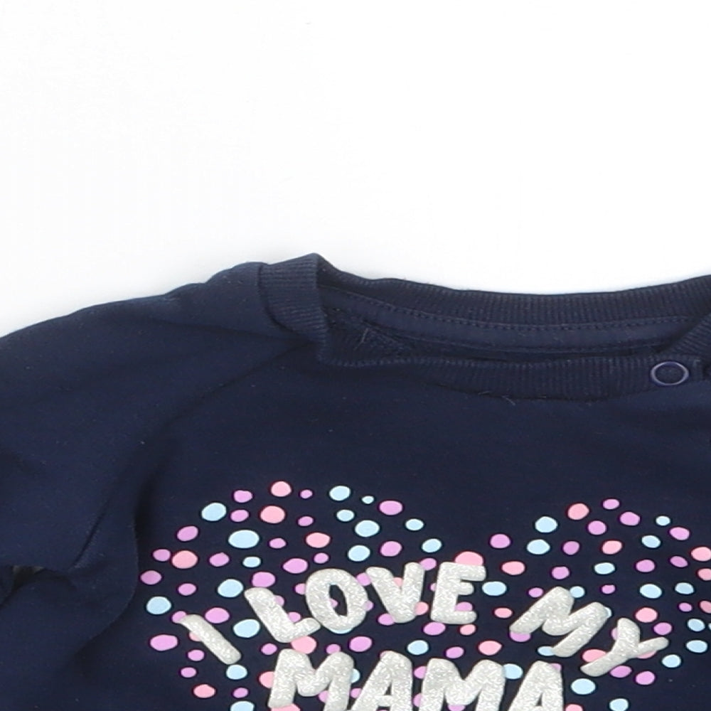 Primark Girls Blue   Pullover Jumper Size 6-9 Months