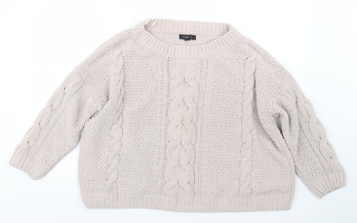 New Look Womens Pink   Pullover Jumper Size S