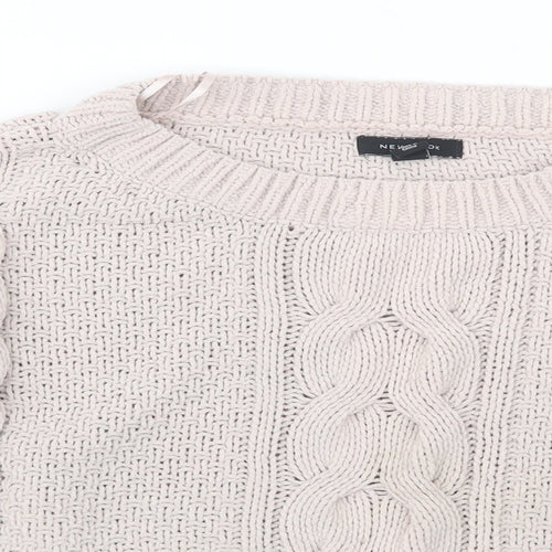 New Look Womens Pink   Pullover Jumper Size S