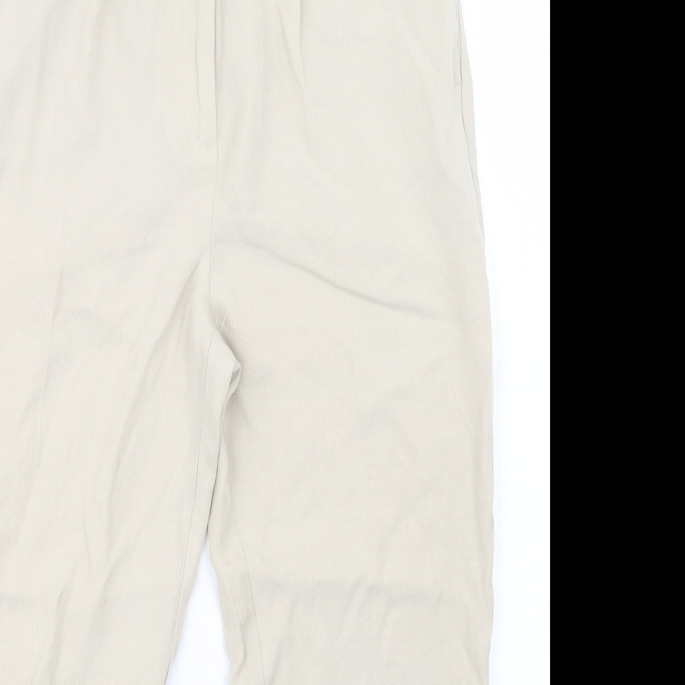 Marks and Spencer Womens Ivory   Trousers  Size 10 L24 in