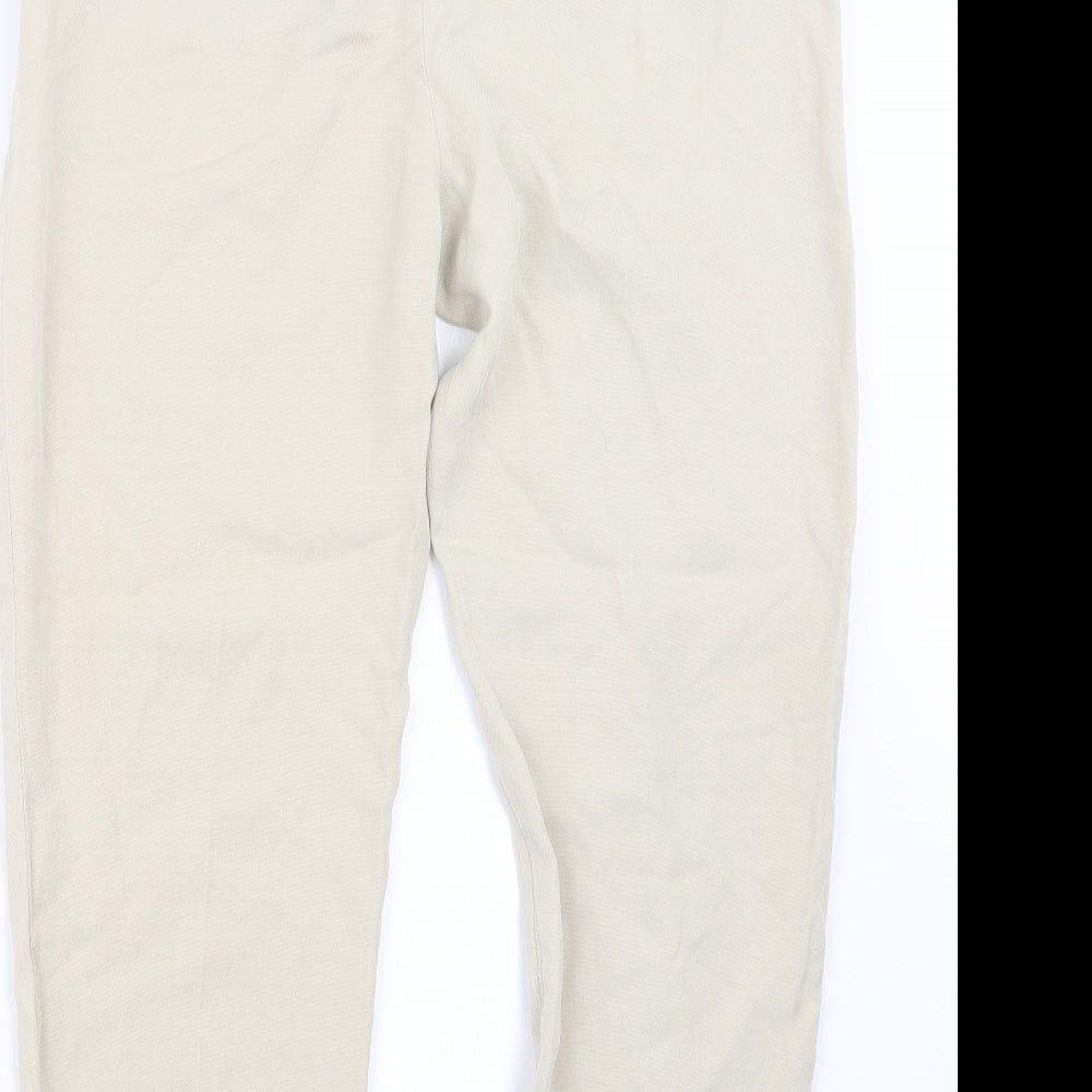 Marks and Spencer Womens Ivory   Trousers  Size 10 L24 in