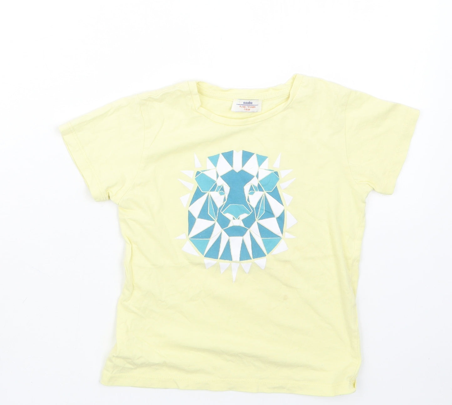 SOOBE Boys Yellow   Basic T-Shirt Size 6 Years