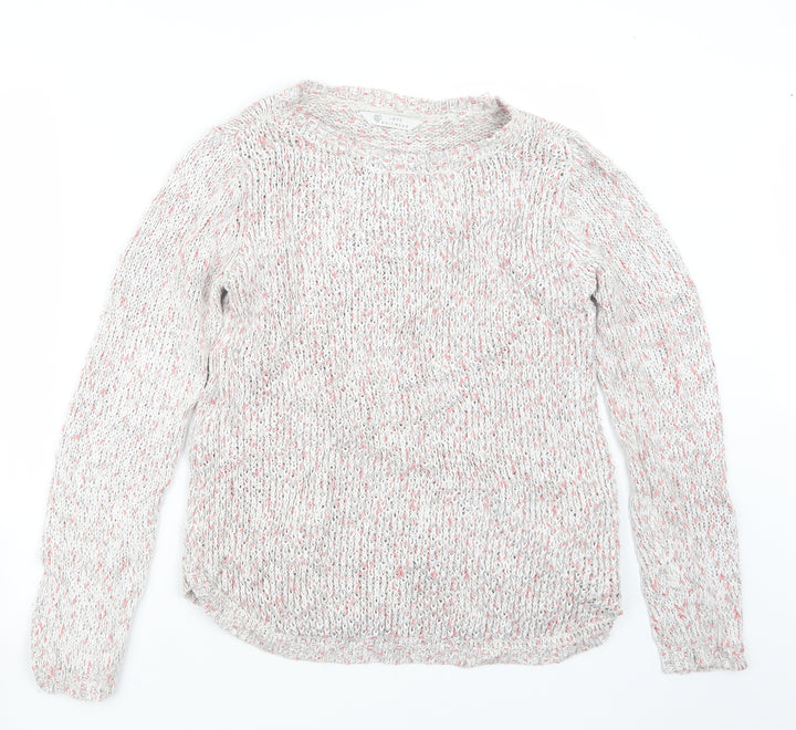 BHS Womens Grey Knit Pullover Jumper Size 10