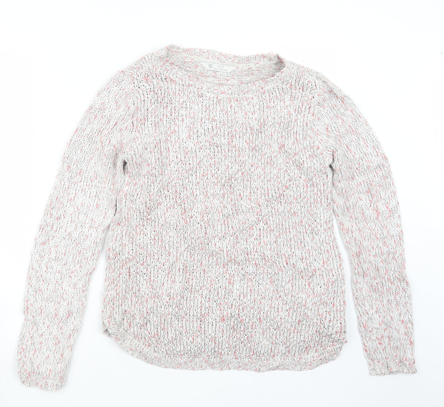 BHS Womens Grey  Knit Pullover Jumper Size 10