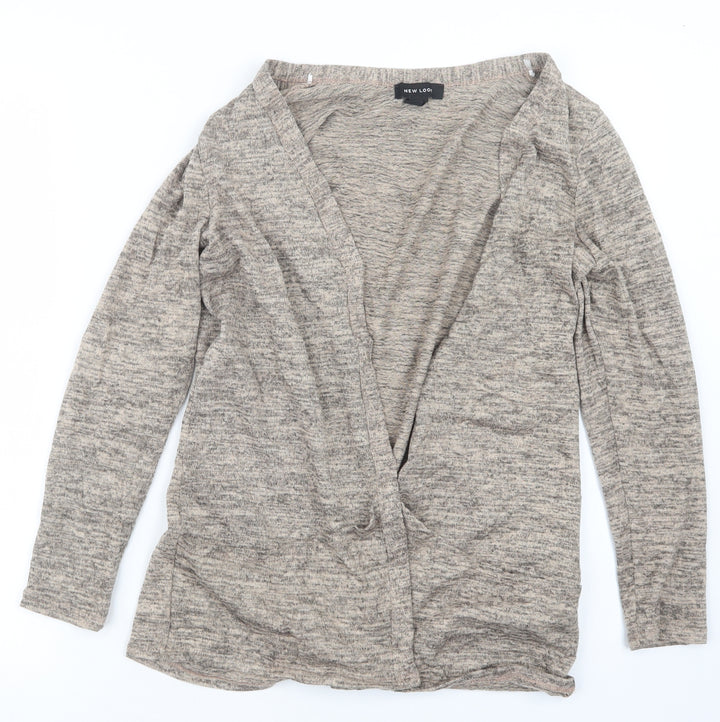 New Look Womens Beige Cardigan Jumper Size 12