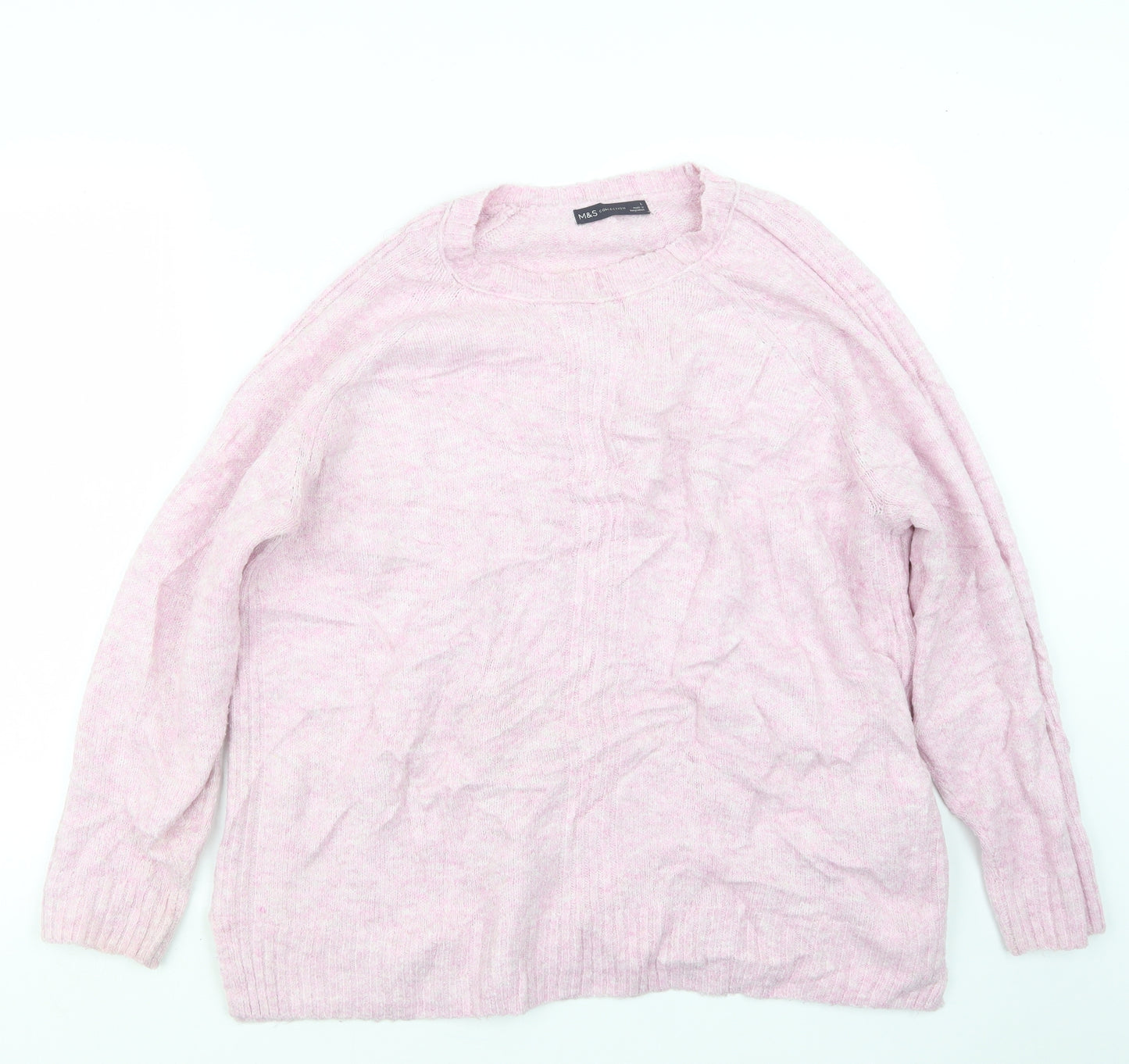 Marks and Spencer Womens Pink  Knit Pullover Jumper Size L