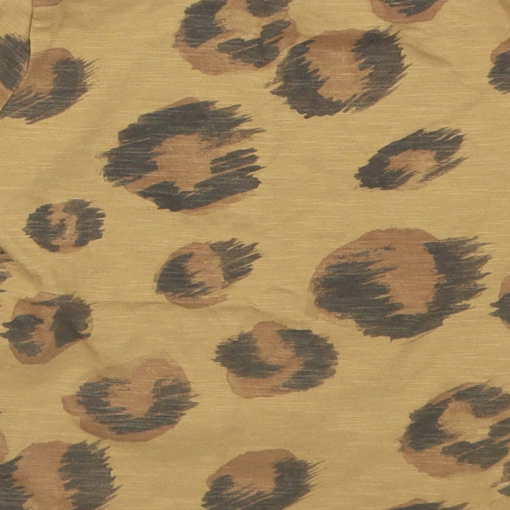TU Boys Brown Animal Print  Basic T-Shirt Size 2-3 Years