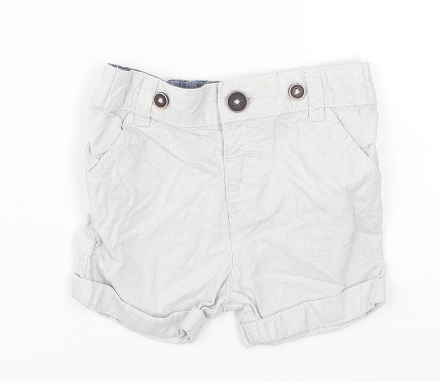 F&F Boys Grey   Cropped Trousers Size 6-9 Months