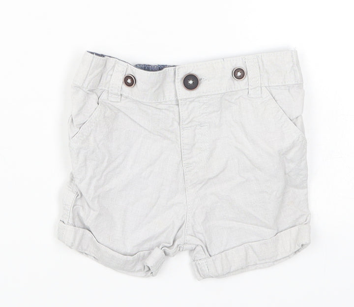 F&F Boys Grey   Cropped Trousers Size 6-9 Months