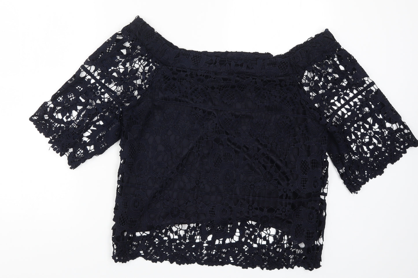 NEXT Womens Blue Floral  Basic Blouse Size 14