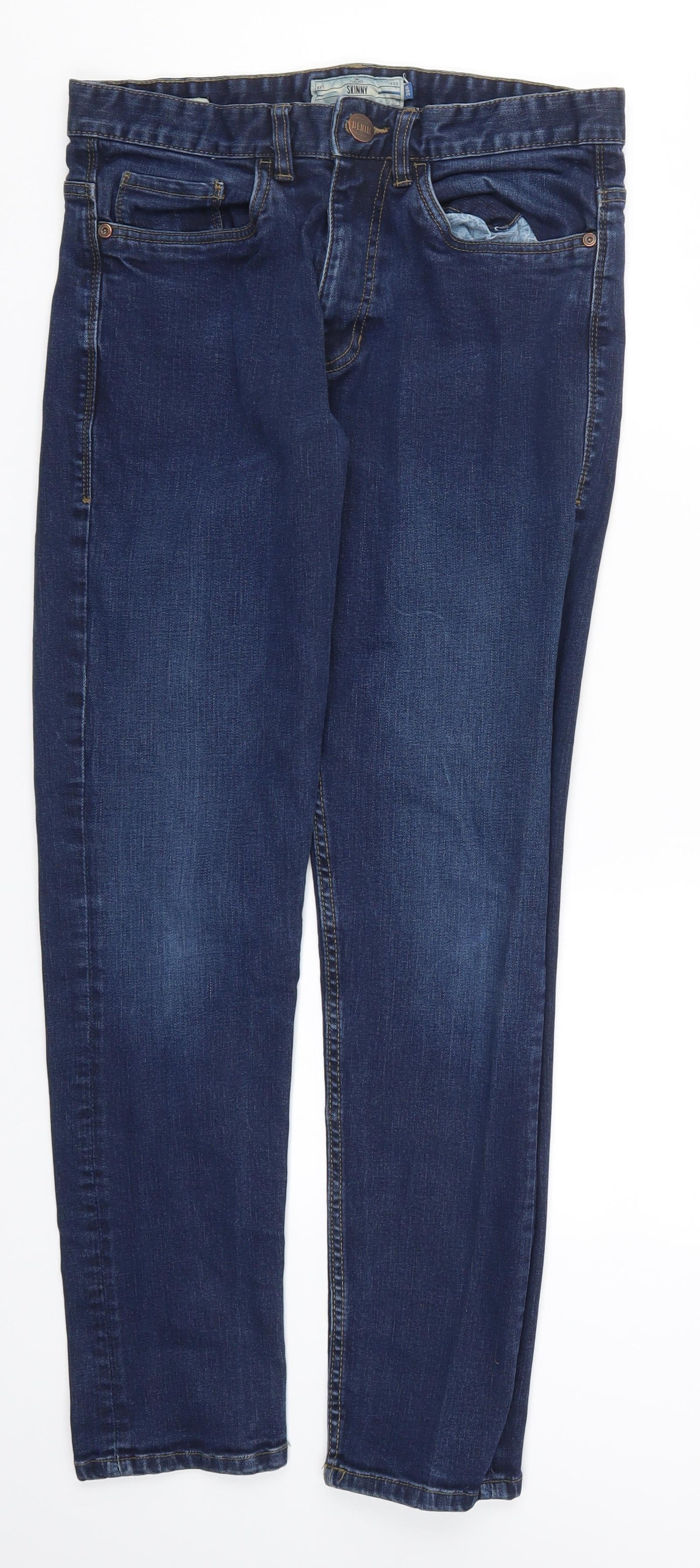 NEXT Mens Blue  Denim Skinny Jeans Size 30 L29 in
