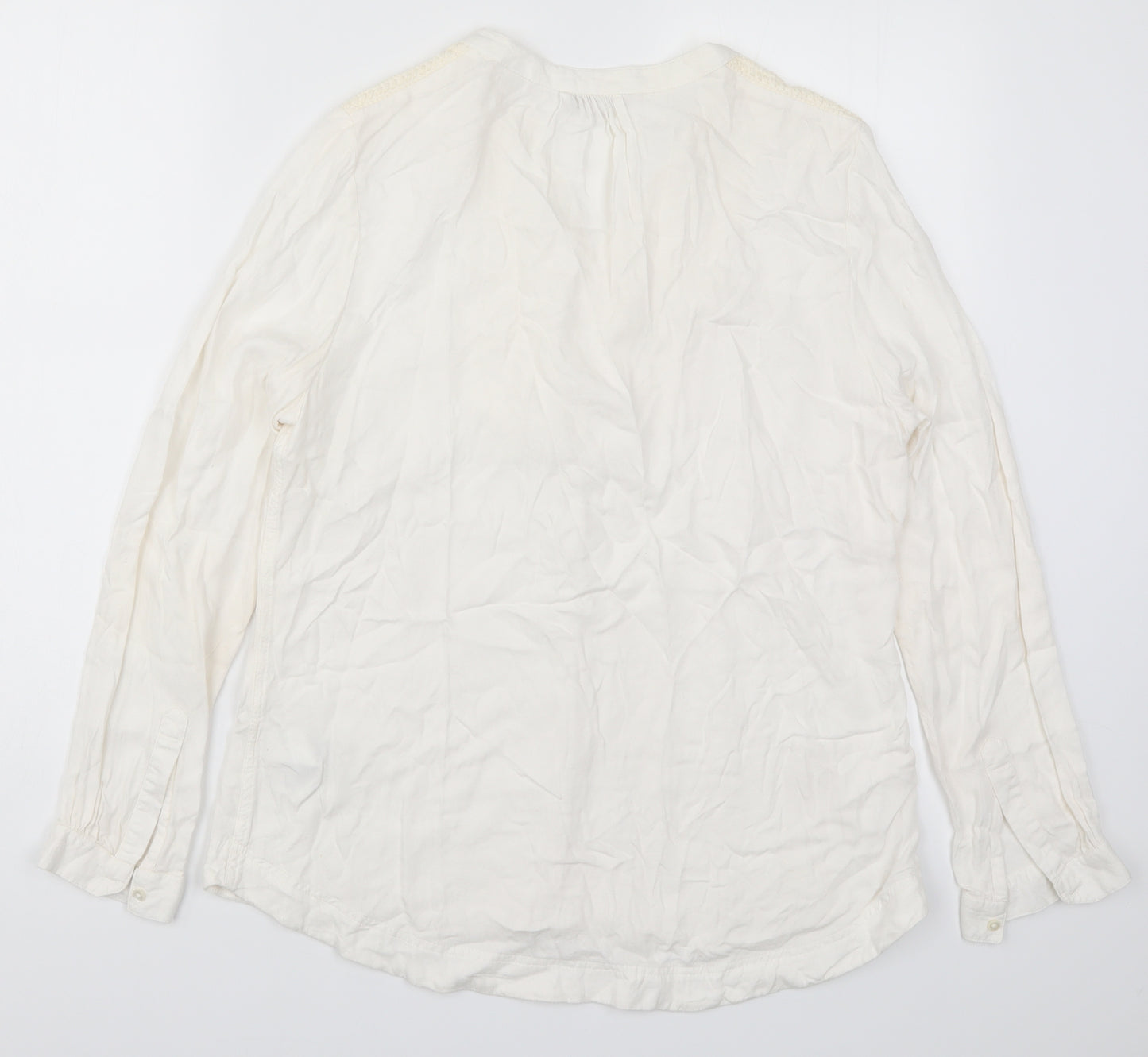Marks and Spencer Womens Ivory   Basic Button-Up Size 12