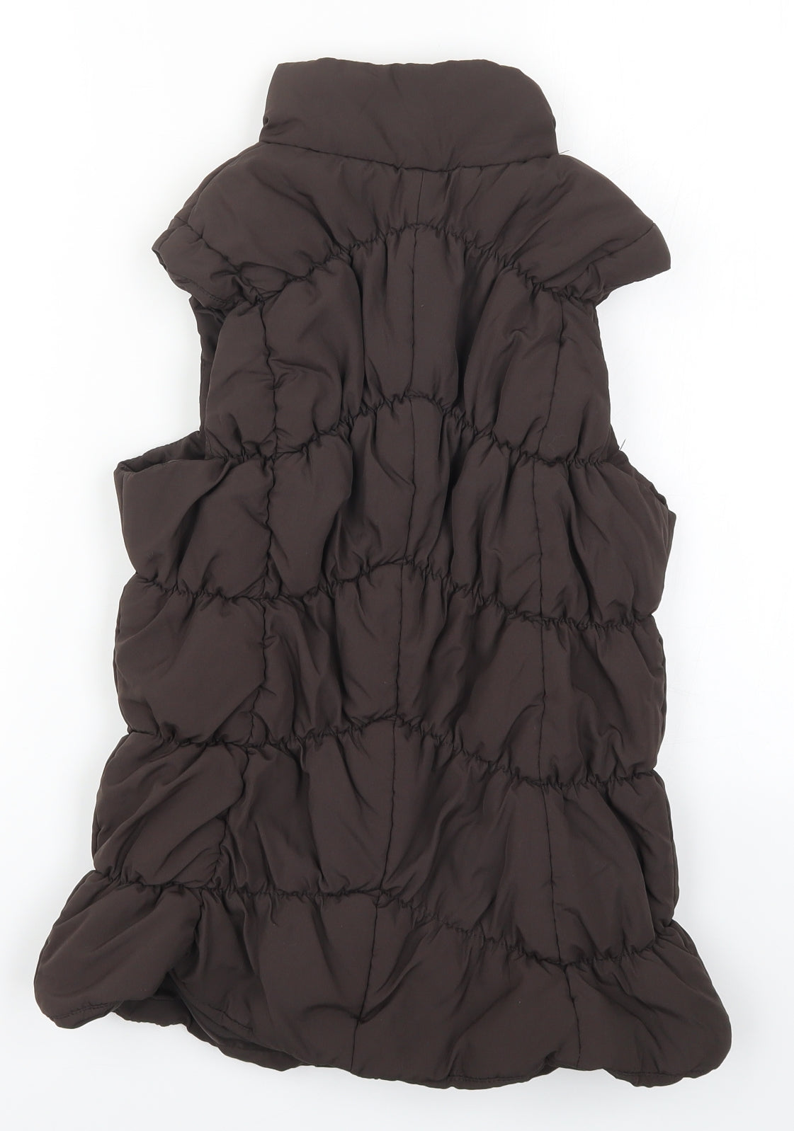 TU Womens Brown   Gilet Coat Size 16