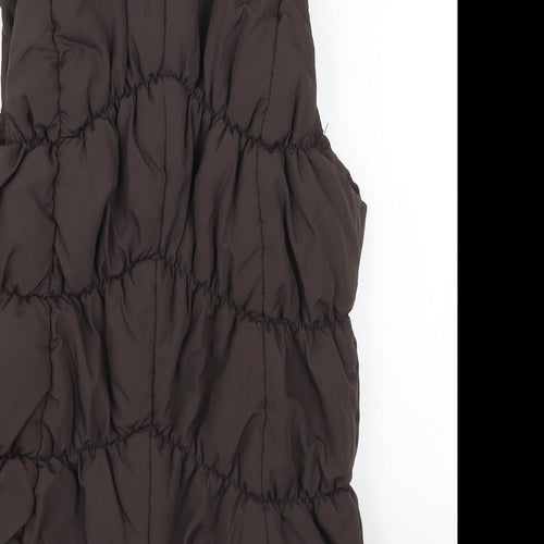 TU Womens Brown   Gilet Coat Size 16