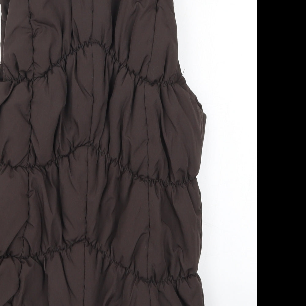 TU Womens Brown   Gilet Coat Size 16