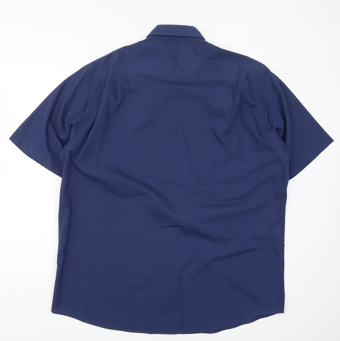 George Mens Blue    Dress Shirt Size 17.5