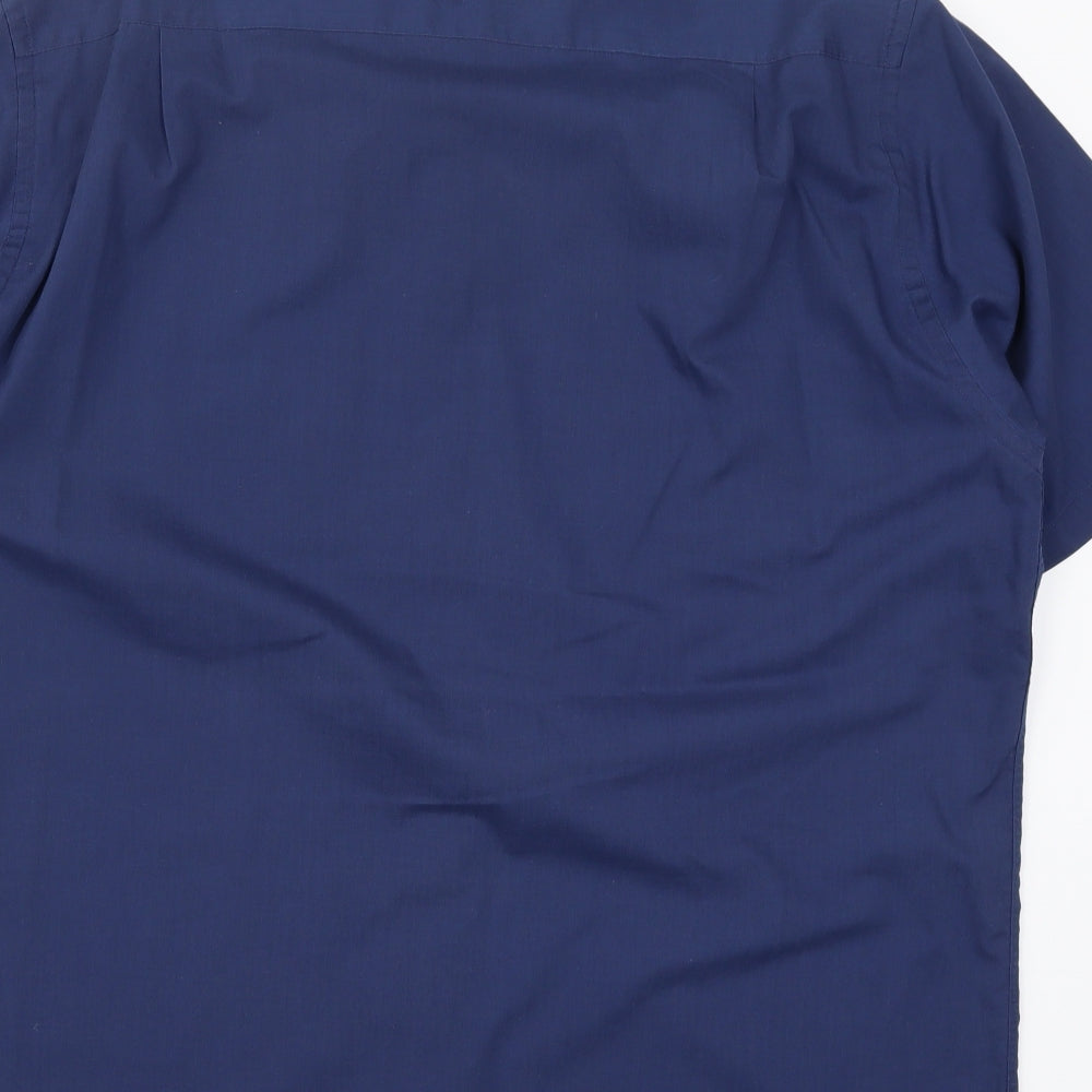 George Mens Blue    Dress Shirt Size 17.5