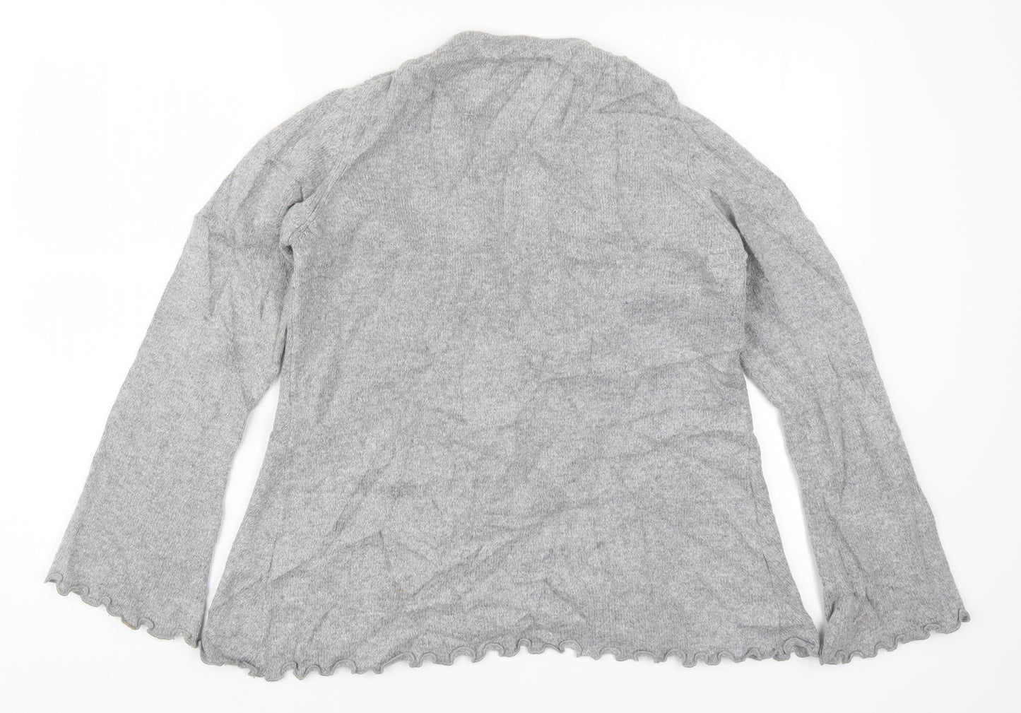 Marks and Spencer Womens Grey  Knit Cardigan Jumper Size 14