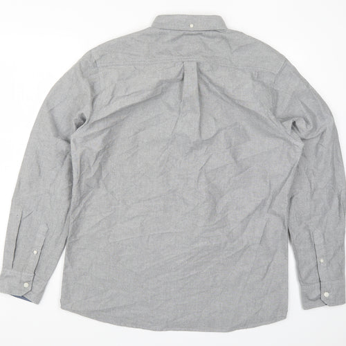 George Mens Grey    Button-Up Size L