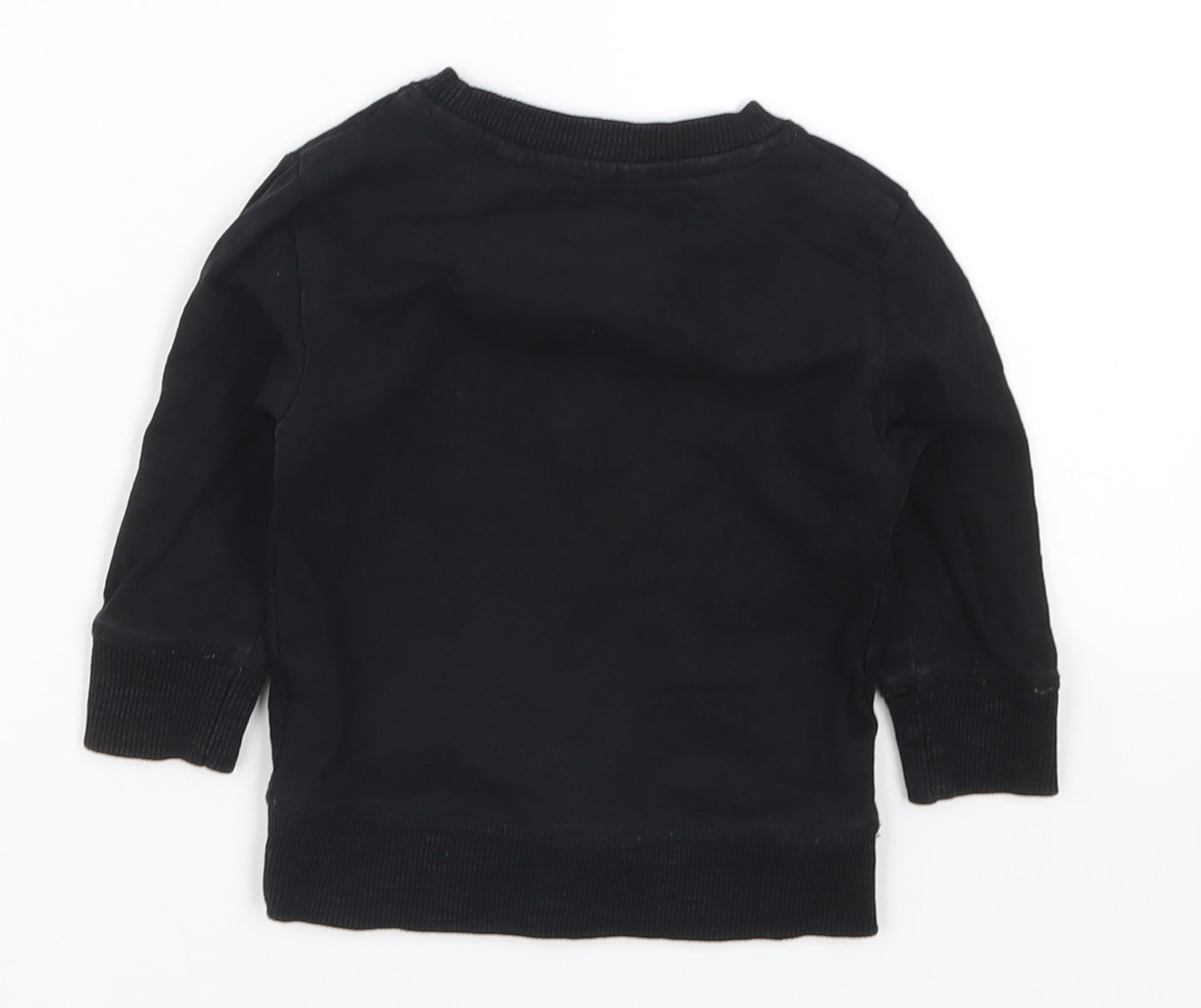 NEXT Boys Black   Basic T-Shirt Size 6-9 Months  - Stay Awesome