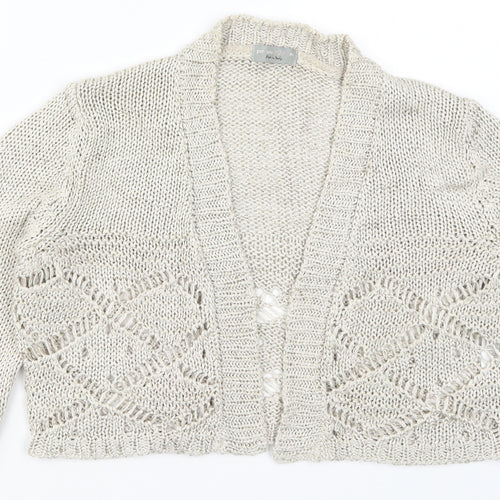 Per Una Womens Beige  Knit Cardigan Jumper Size M