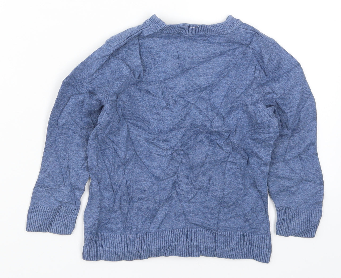 H&M Boys Blue  Knit Pullover Jumper Size 3-4 Years  - Shark