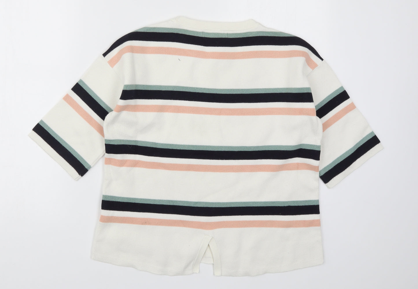 Marks and Spencer Womens Multicoloured Striped Knit Pullover Jumper Size S