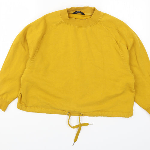 F&F Womens Yellow   Pullover Sweatshirt Size 10