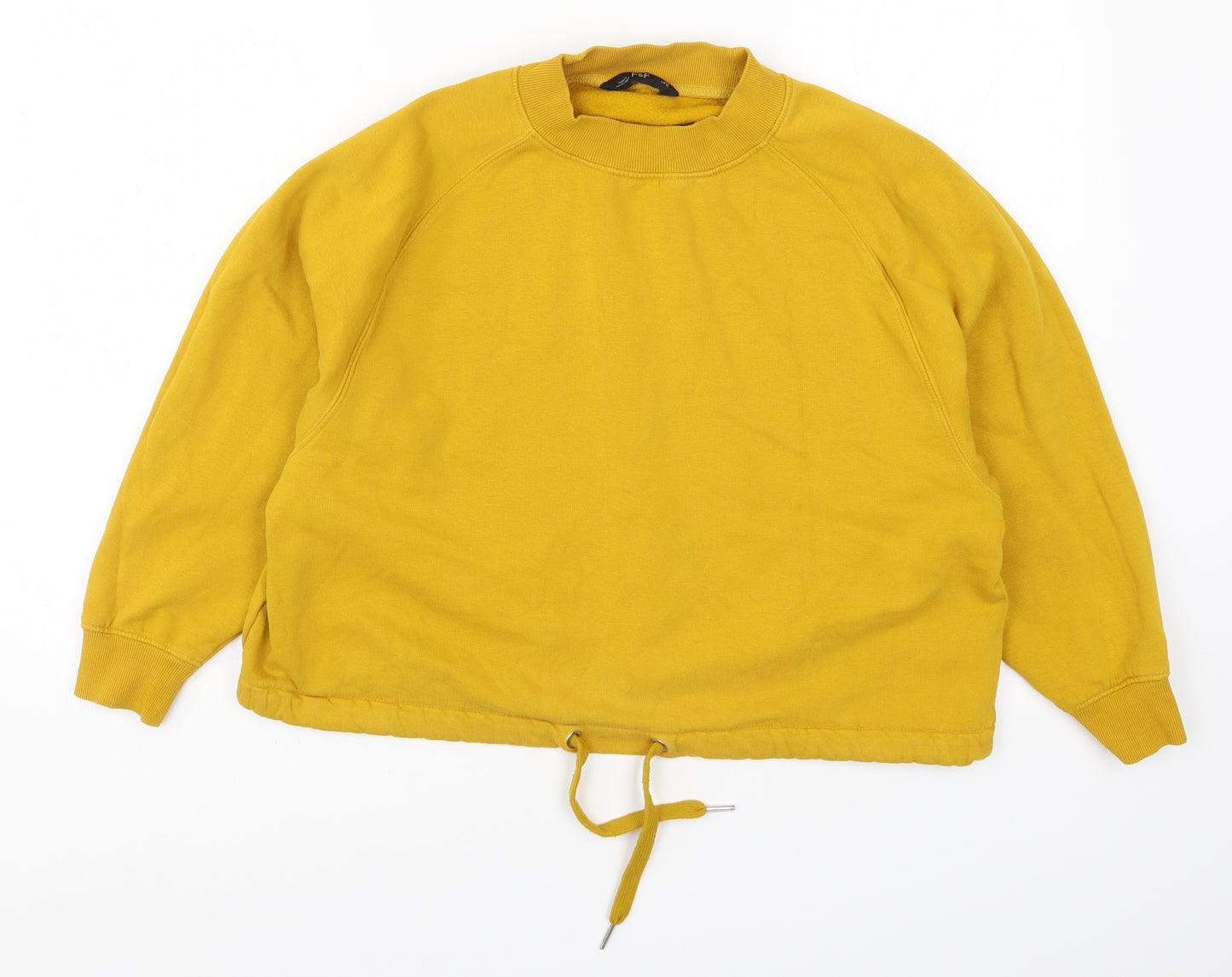 F&F Womens Yellow   Pullover Sweatshirt Size 10