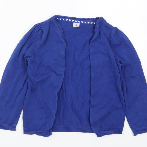 TU Girls Blue  Knit Cardigan Jumper Size 6 Years