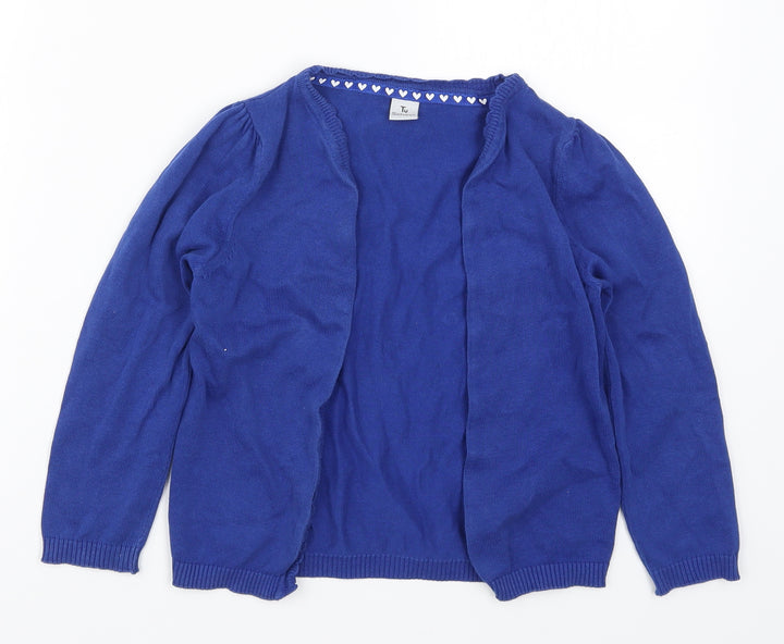 TU Girls Blue  Knit Cardigan Jumper Size 6 Years