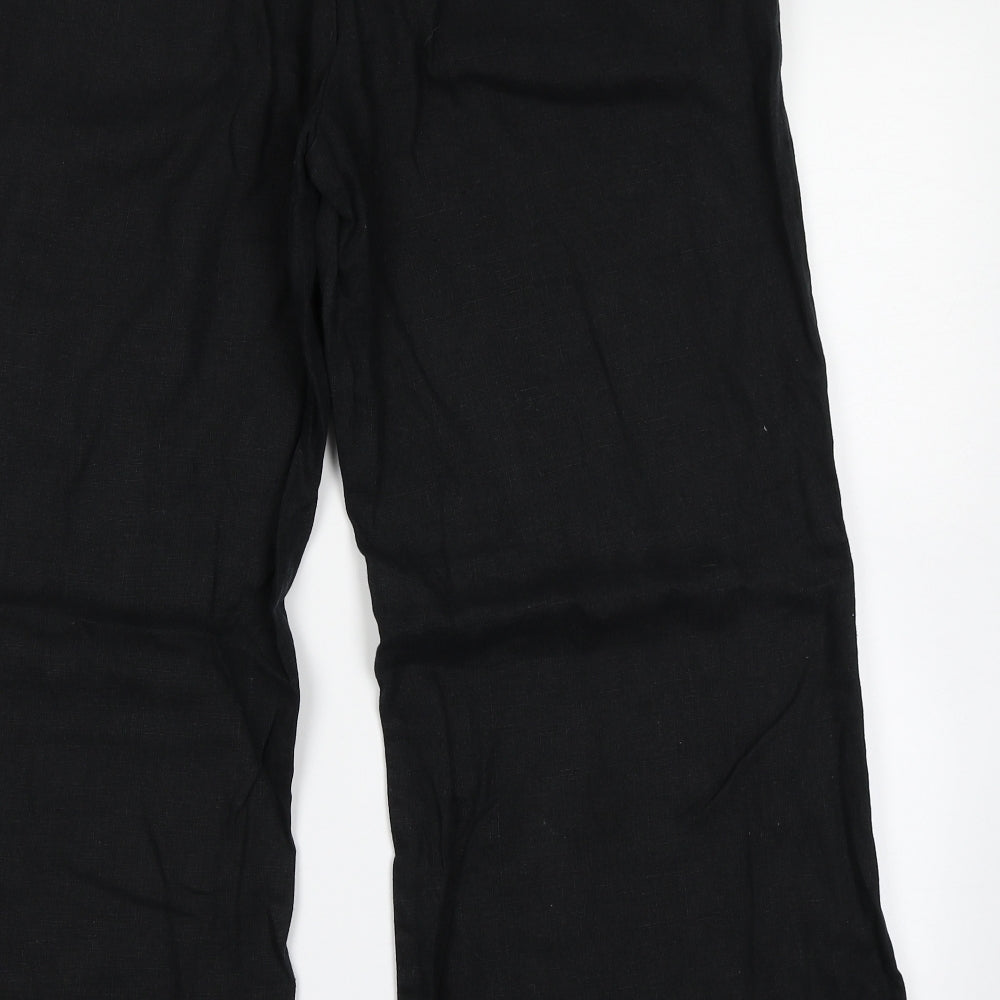 Marks & spencer Womens Black   Trousers  Size 18 L26 in