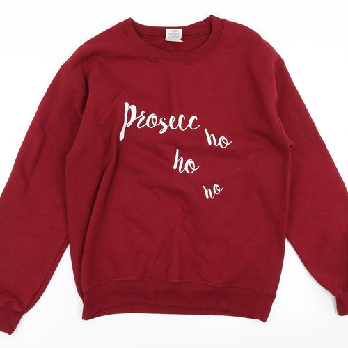 Gildan Womens Red   Pullover Sweatshirt Size S  - Christmas Sweater