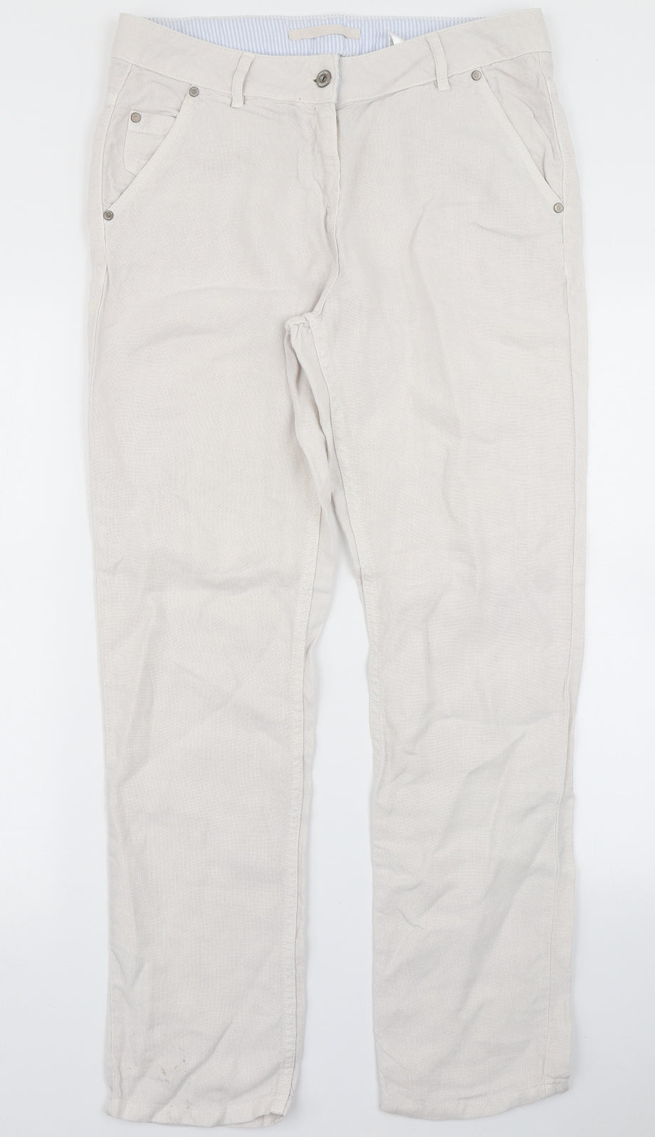 Poetry Womens Beige   Trousers  Size 12 L28 in
