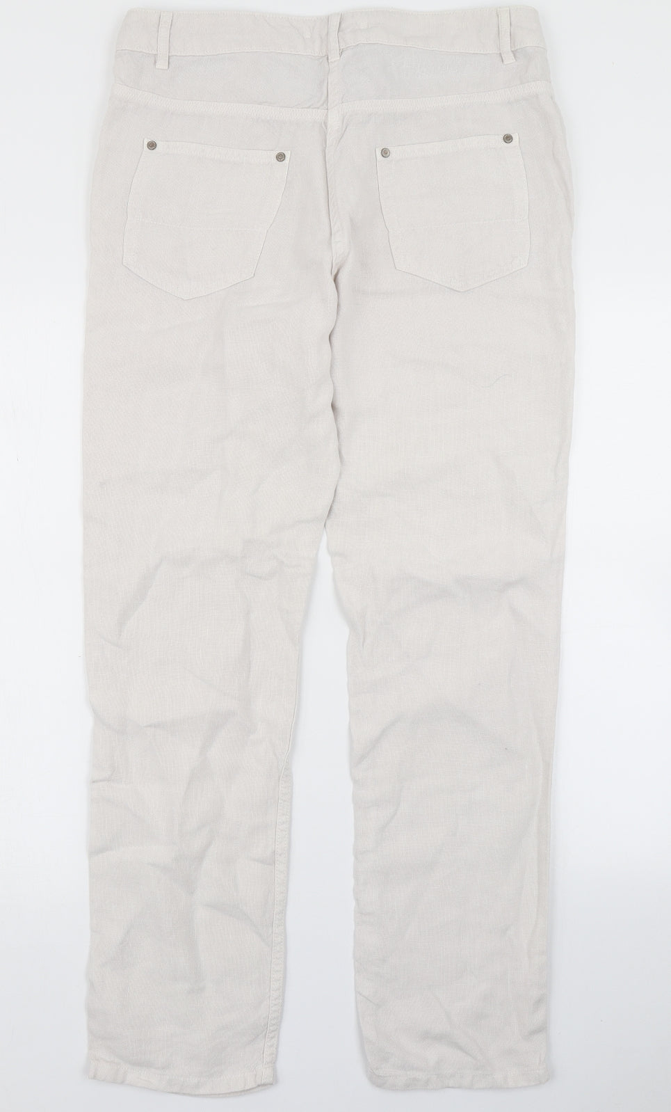Poetry Womens Beige   Trousers  Size 12 L28 in