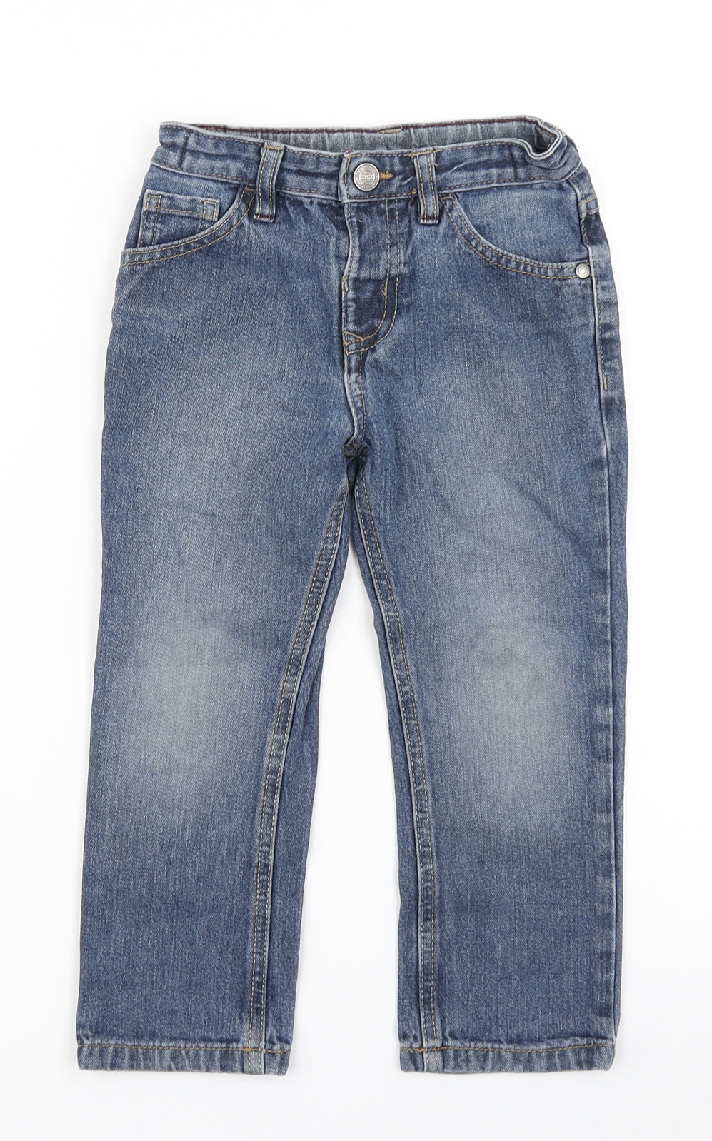 George Boys Blue  Denim Straight Jeans Size 3-4 Years