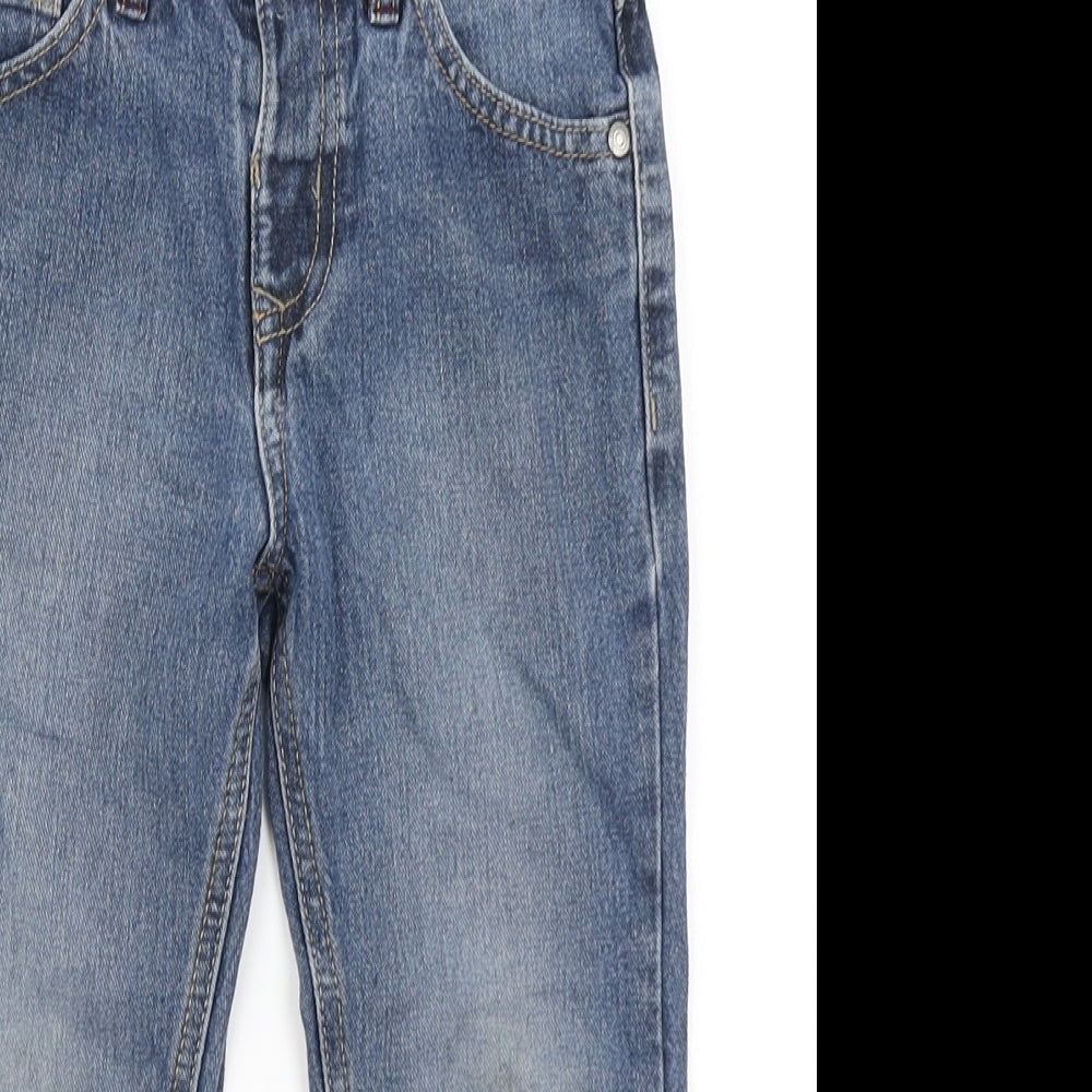 George Boys Blue  Denim Straight Jeans Size 3-4 Years