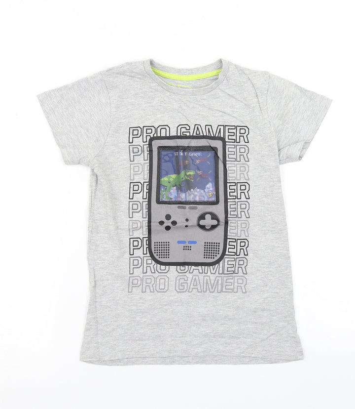 Urbn dept Boys Grey   Basic T-Shirt Size 8 Years