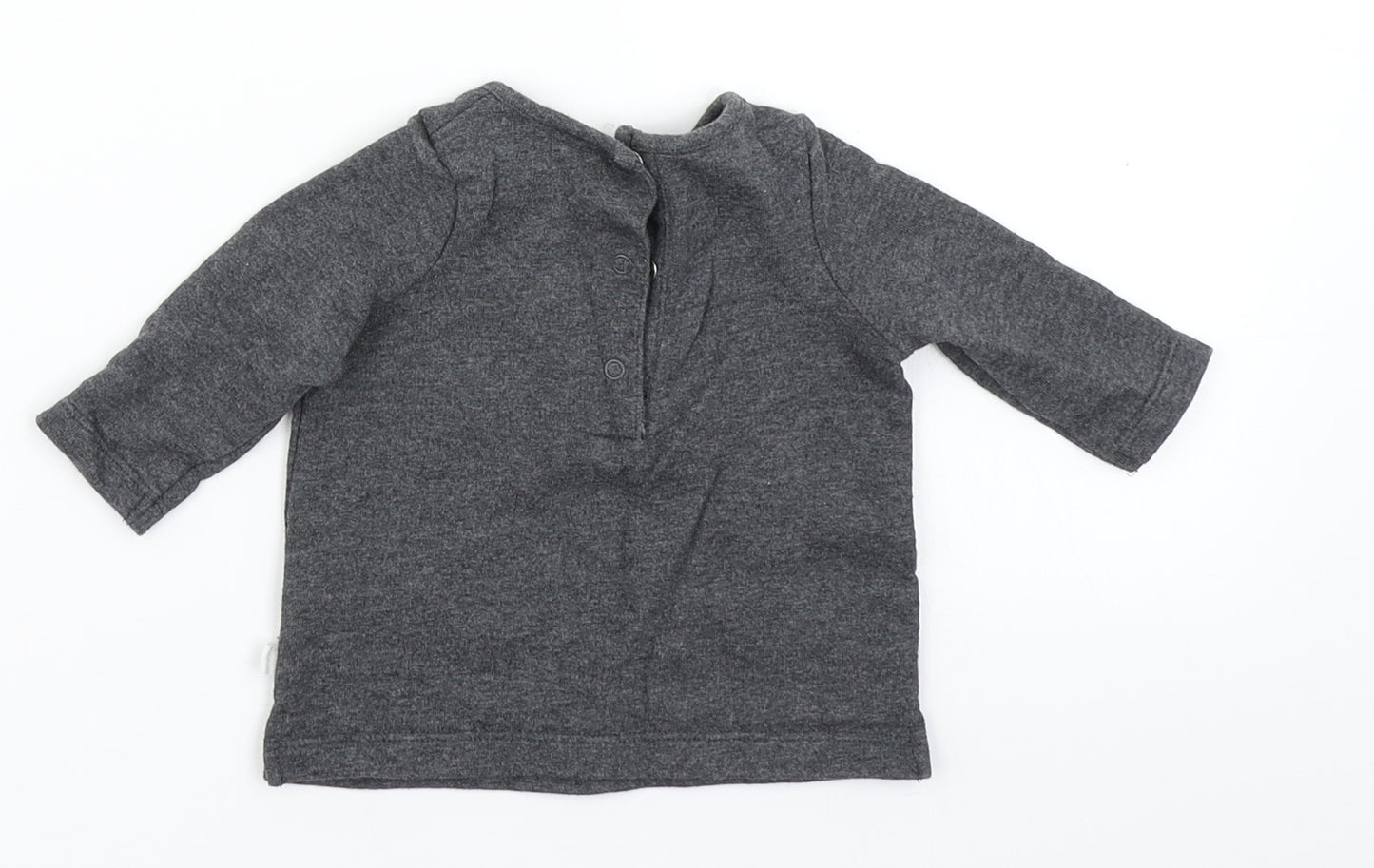 NEXT Girls Grey   Basic T-Shirt Size 0-3 Months