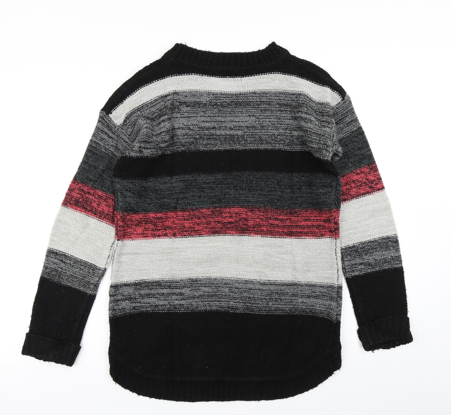 Atmosphere Womens Black Striped Knit Pullover Jumper Size S
